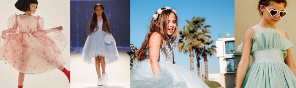 Kids romantic fashion takes on a balletcore look