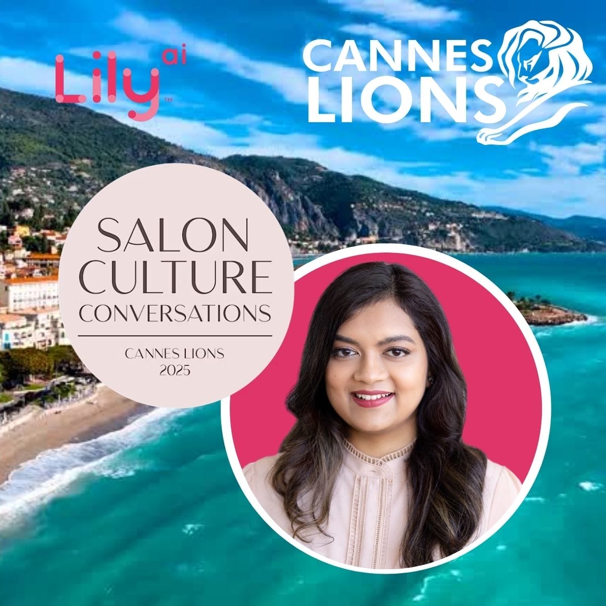 Purva Gupta speaking at Cannes Lions 2025 at Salon Culture Conversations