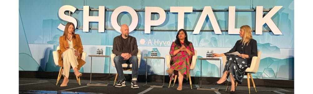 Purva Gupta, Lily AI CEO, onstage at Shoptalk 2024